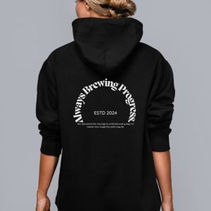 Always Brewing Progress – Coffee Lover T-Shirt